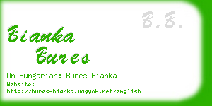 bianka bures business card